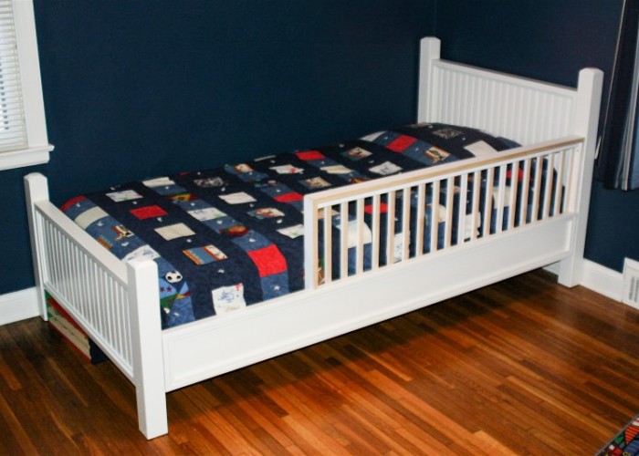 Custom-built toddler bed